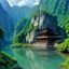 用户云端旅人的头像，中性风格，蓝色调背景